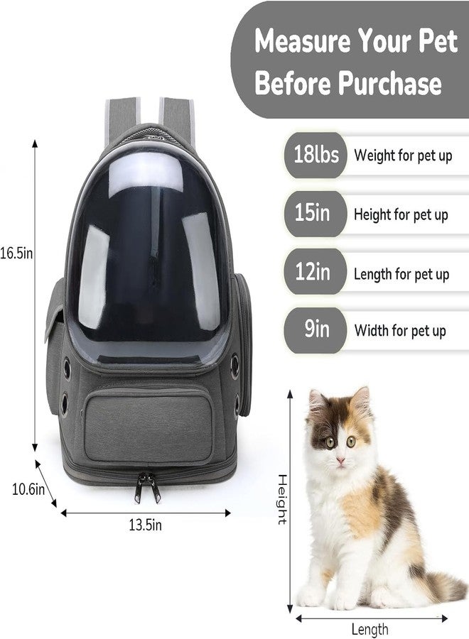 MAPPLE CREATION Portable Travel Bag Cum Carrier Space | Multi-air Vents, Waterproof and Light-Weight | Astronaut Transparent Capsule for Hiking and Outdoor Backpack for Dog, Cat & Small Pets - Image 4